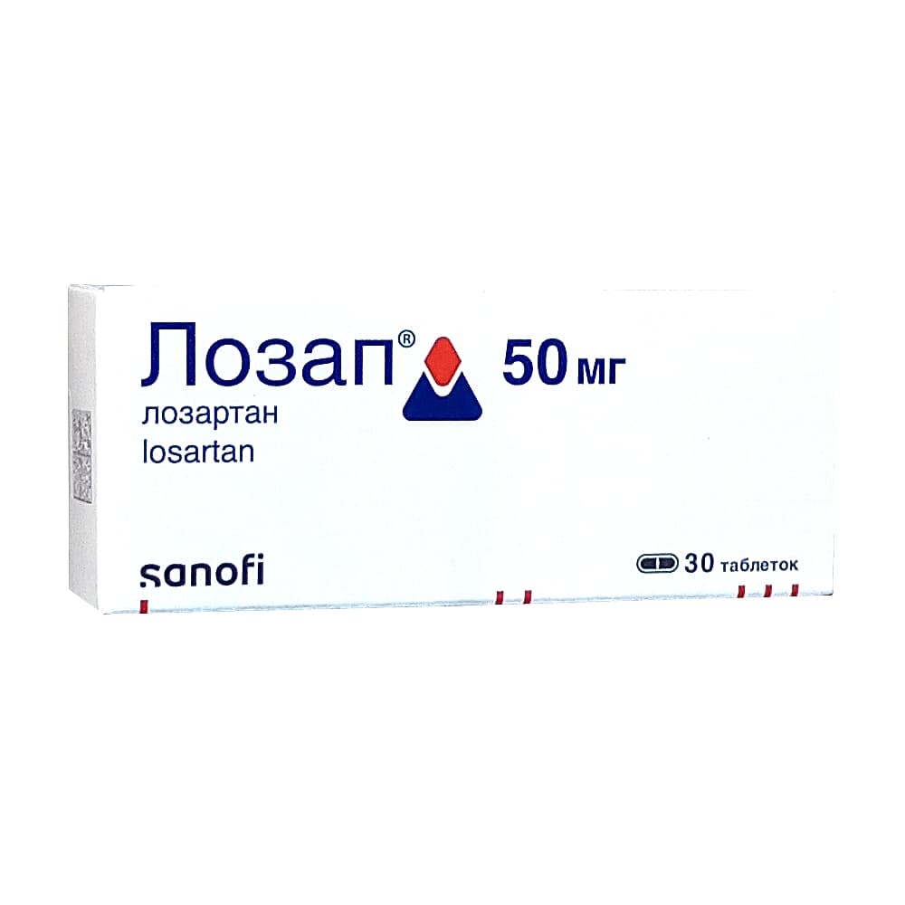 Лозап таблетки п.п.о. 50 мг, 30 шт