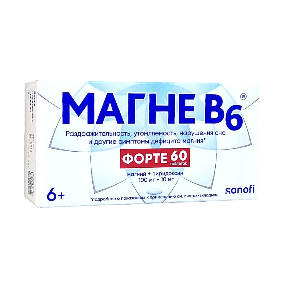 Магне B6 Форте таблетки  60 шт.