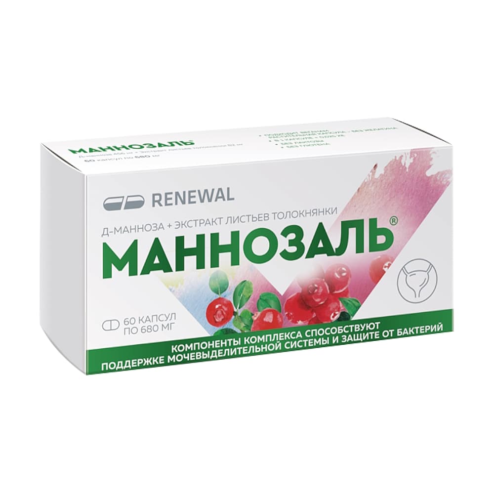 Маннозаль капсулы, 60шт