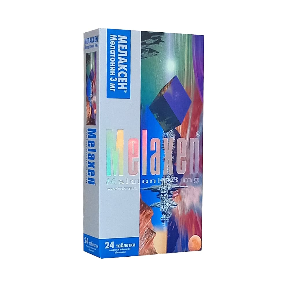 Мелаксен таблетки 3 мг, 24 шт.