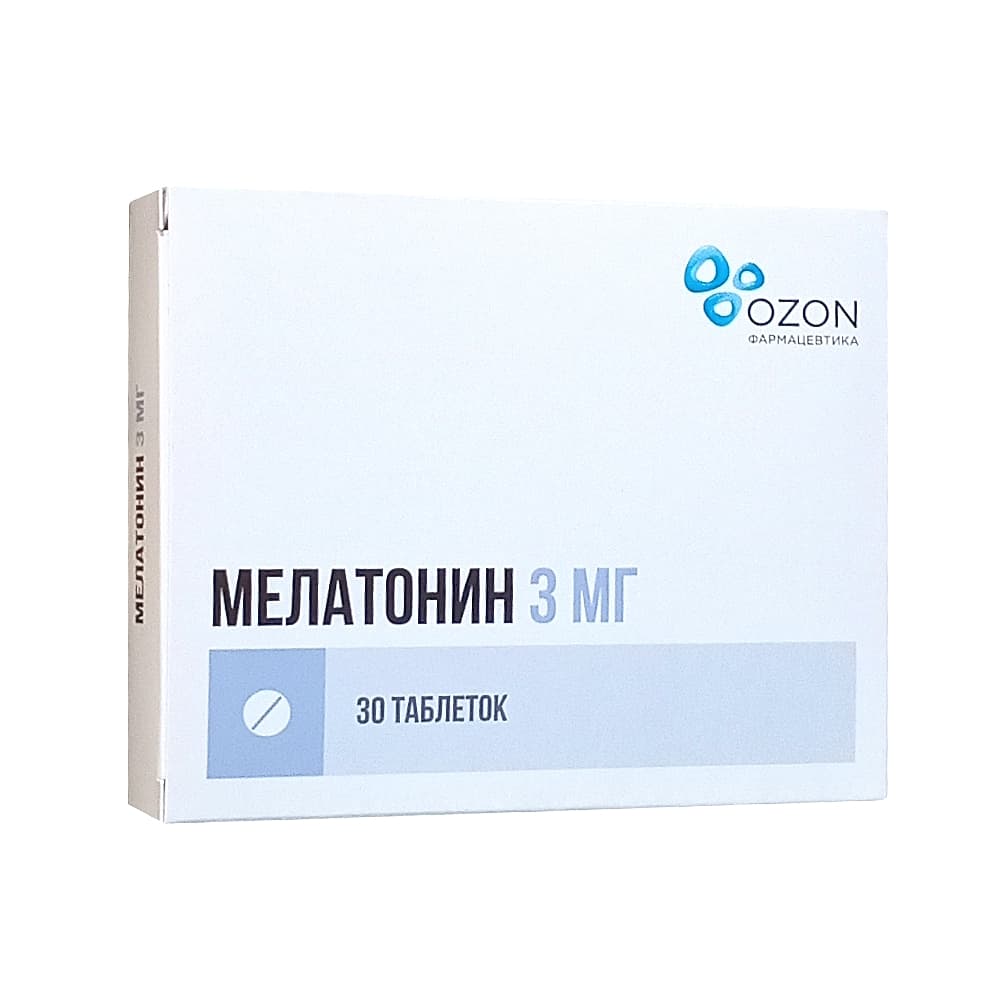 Мелатонин таблетки 3 мг, 30 шт