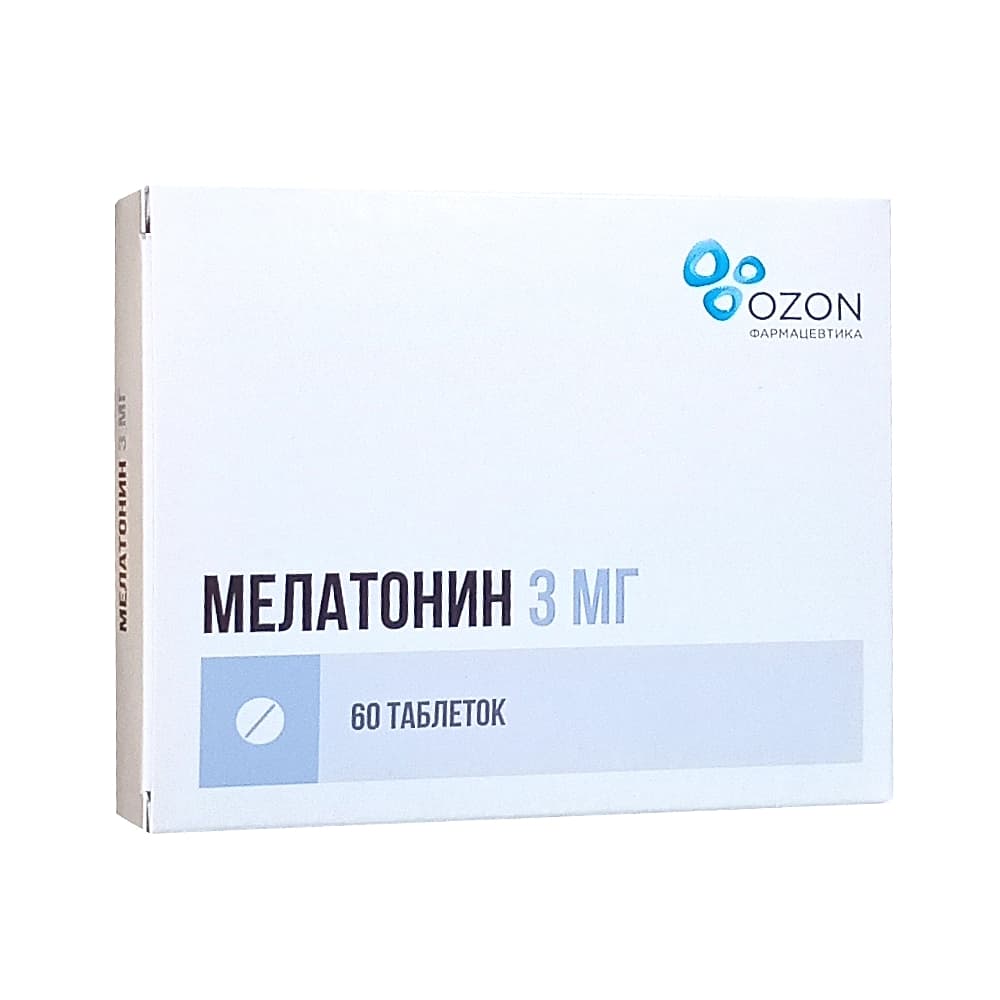 Мелатонин таблетки 3 мг, 60 шт