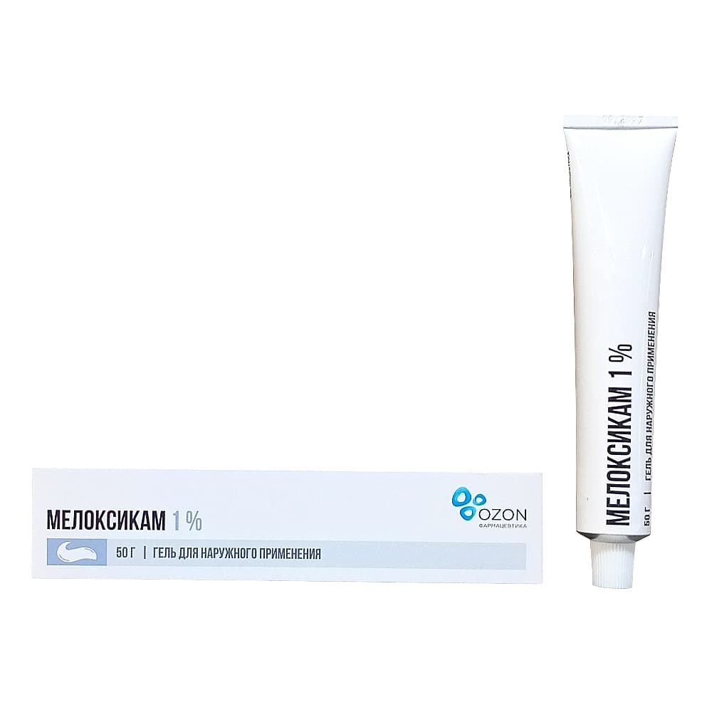 Мелоксикам 1% гель для наружного применения, 50 г