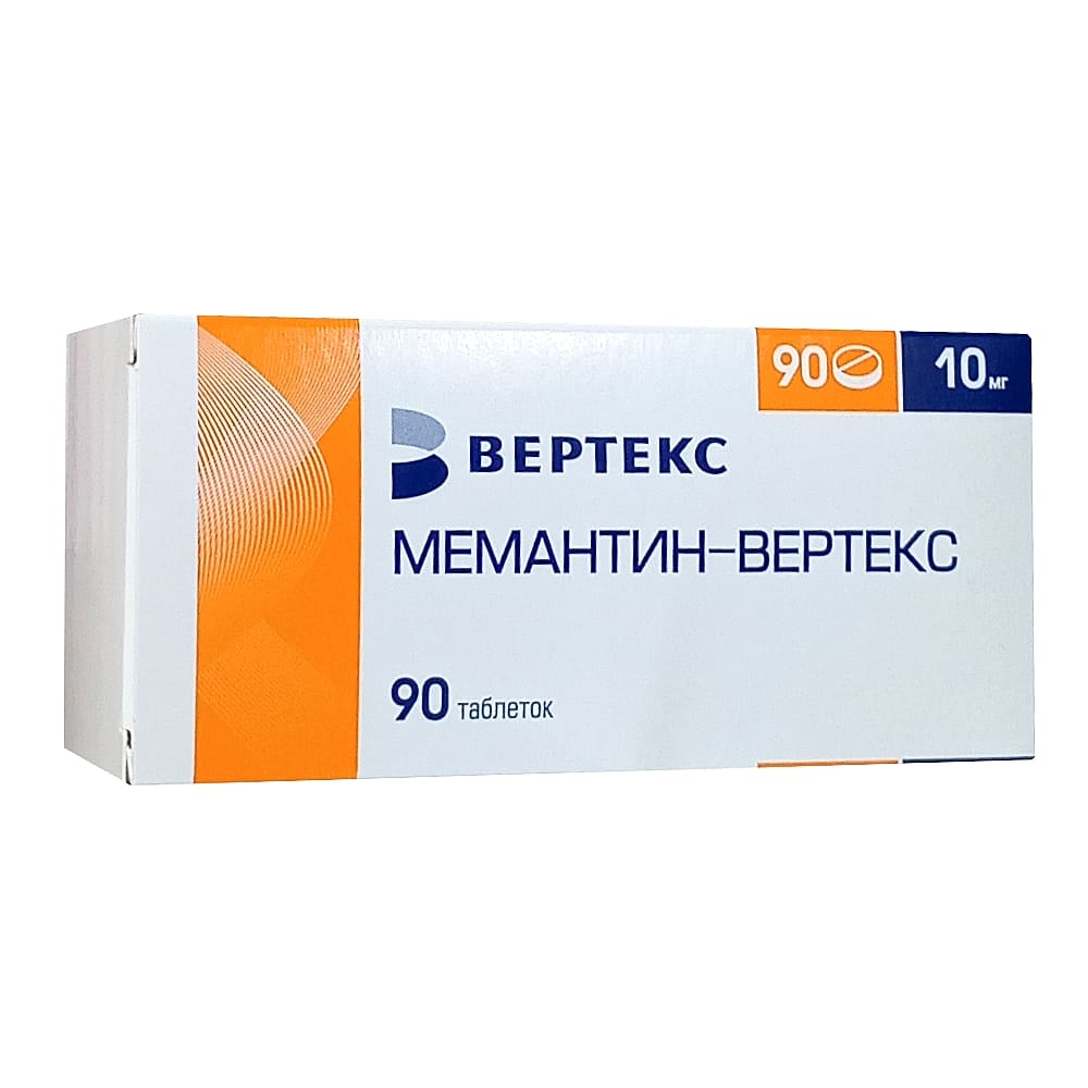 Мемантин-Вертекс таблетки 10 мг, 90 шт.