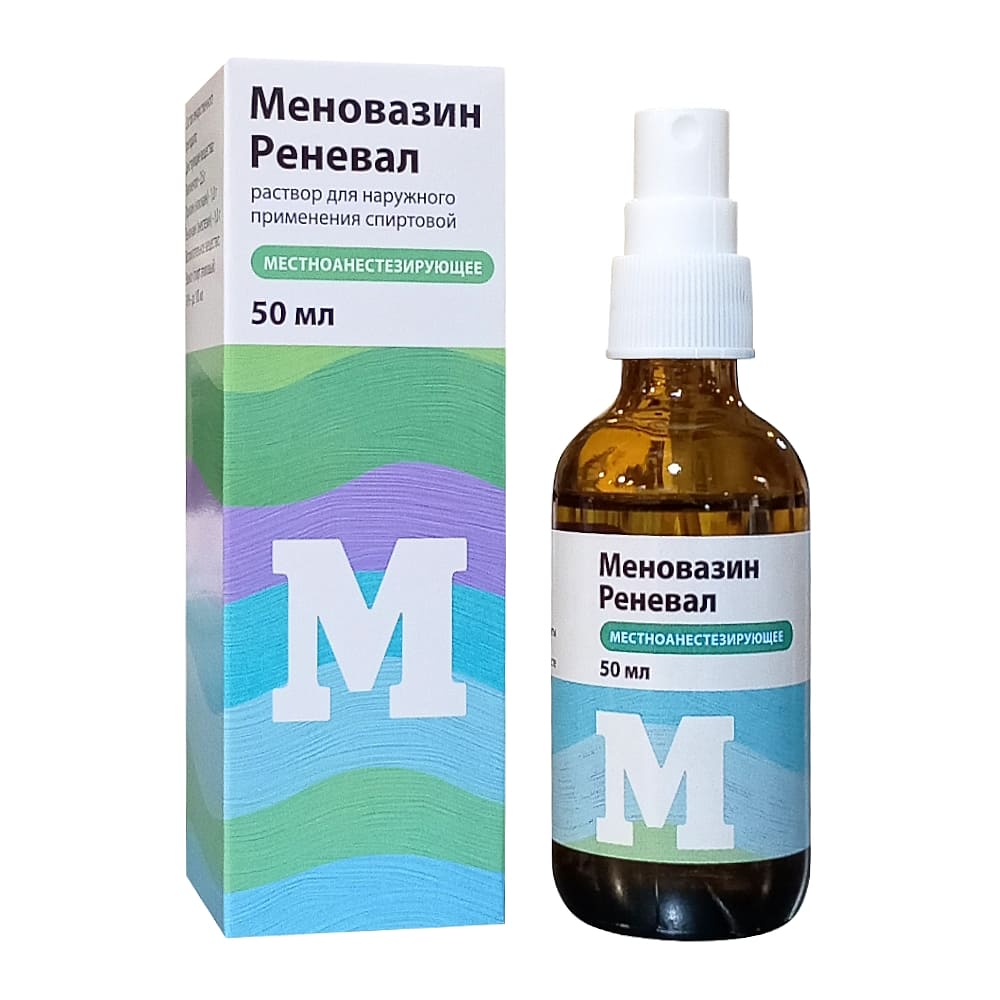 Меновазин Реневал раствор для наружного применения спиртовой, 50 мл
