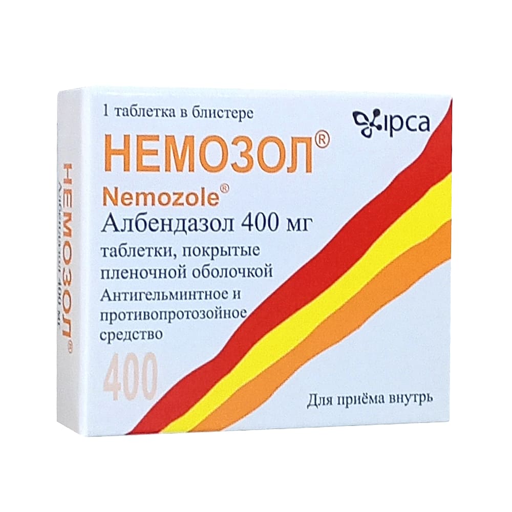 Немозол таблетки 400 мг, 1 шт