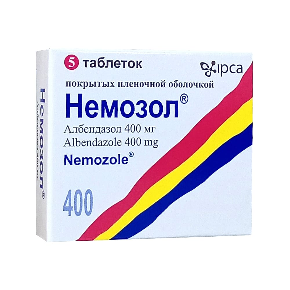 Немозол таблетки 400 мг, 5 шт