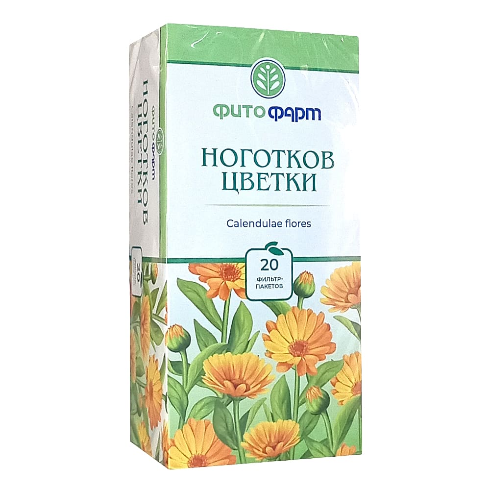 Ноготков цветки в фильтр-пакетах по 1,5г, 20 шт