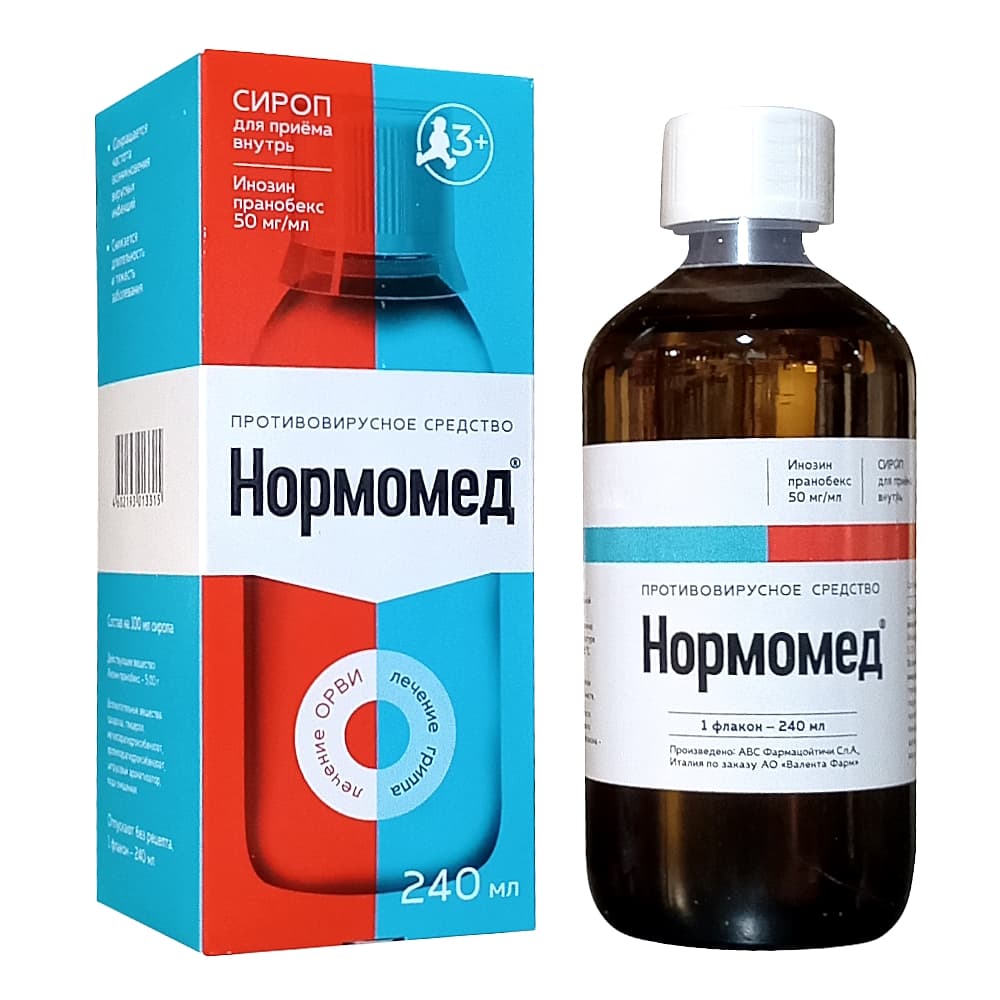 Нормомед сироп 50 мг/мл, 240 мл