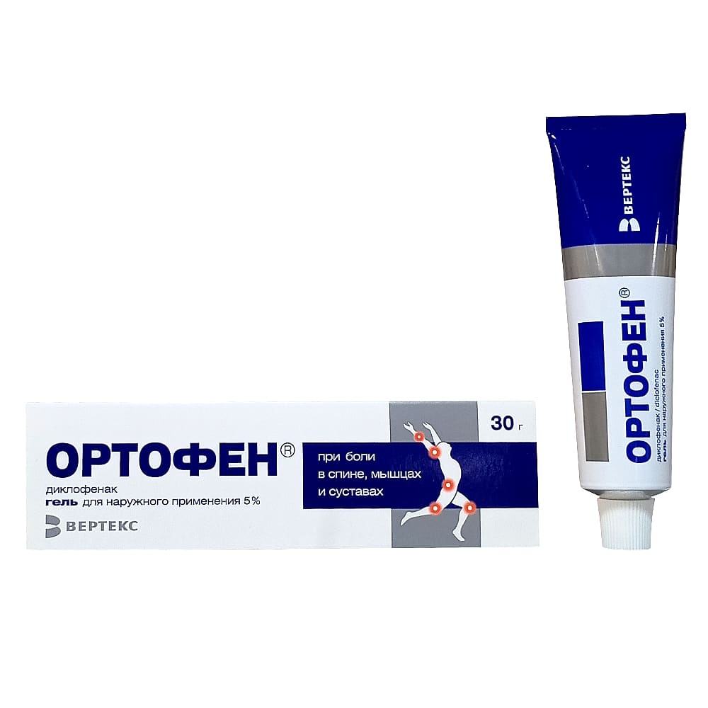 Ортофен гель 5%, 30г.