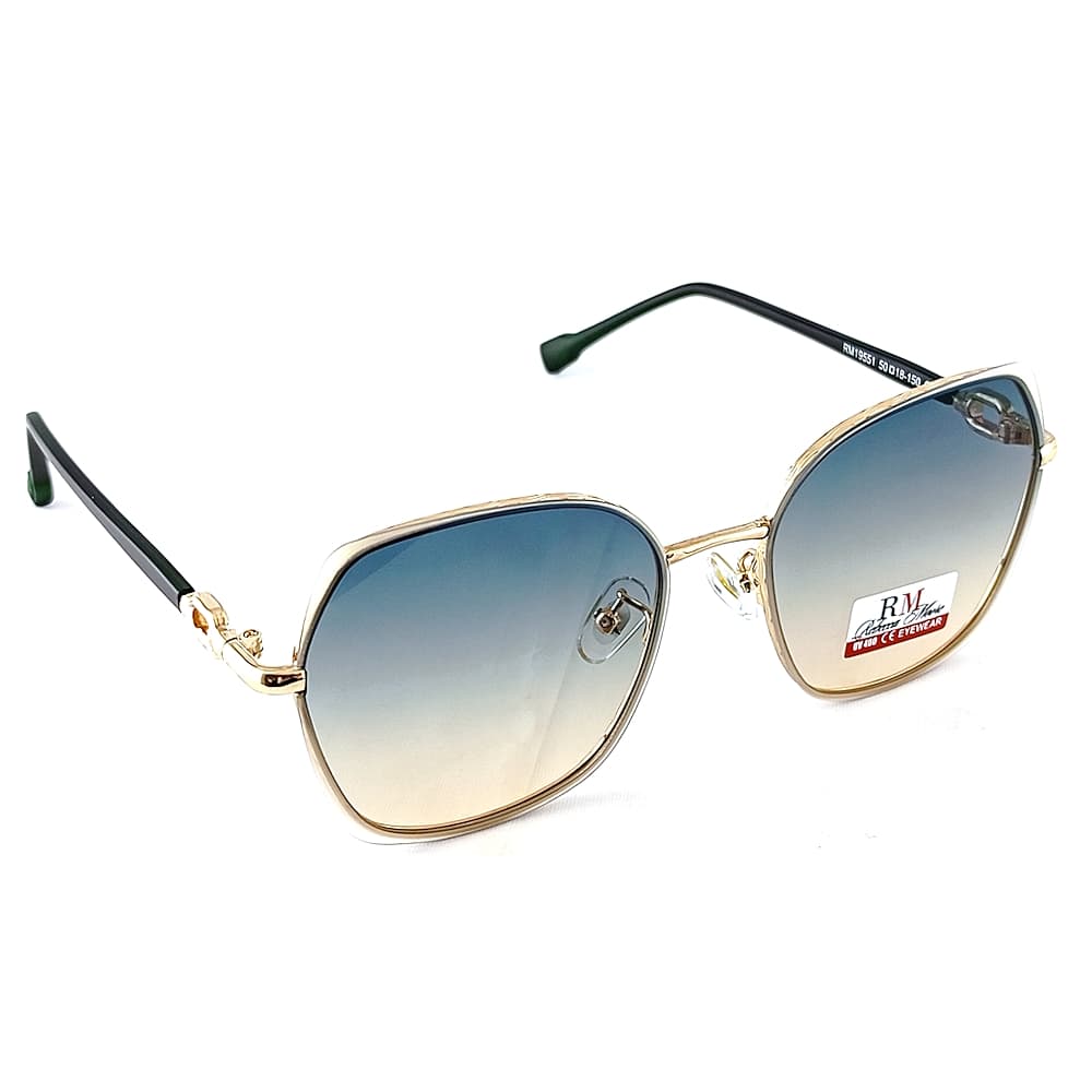 Очки REBECCA MOORE солнцезащитные золото-бирюзовые /19551-6