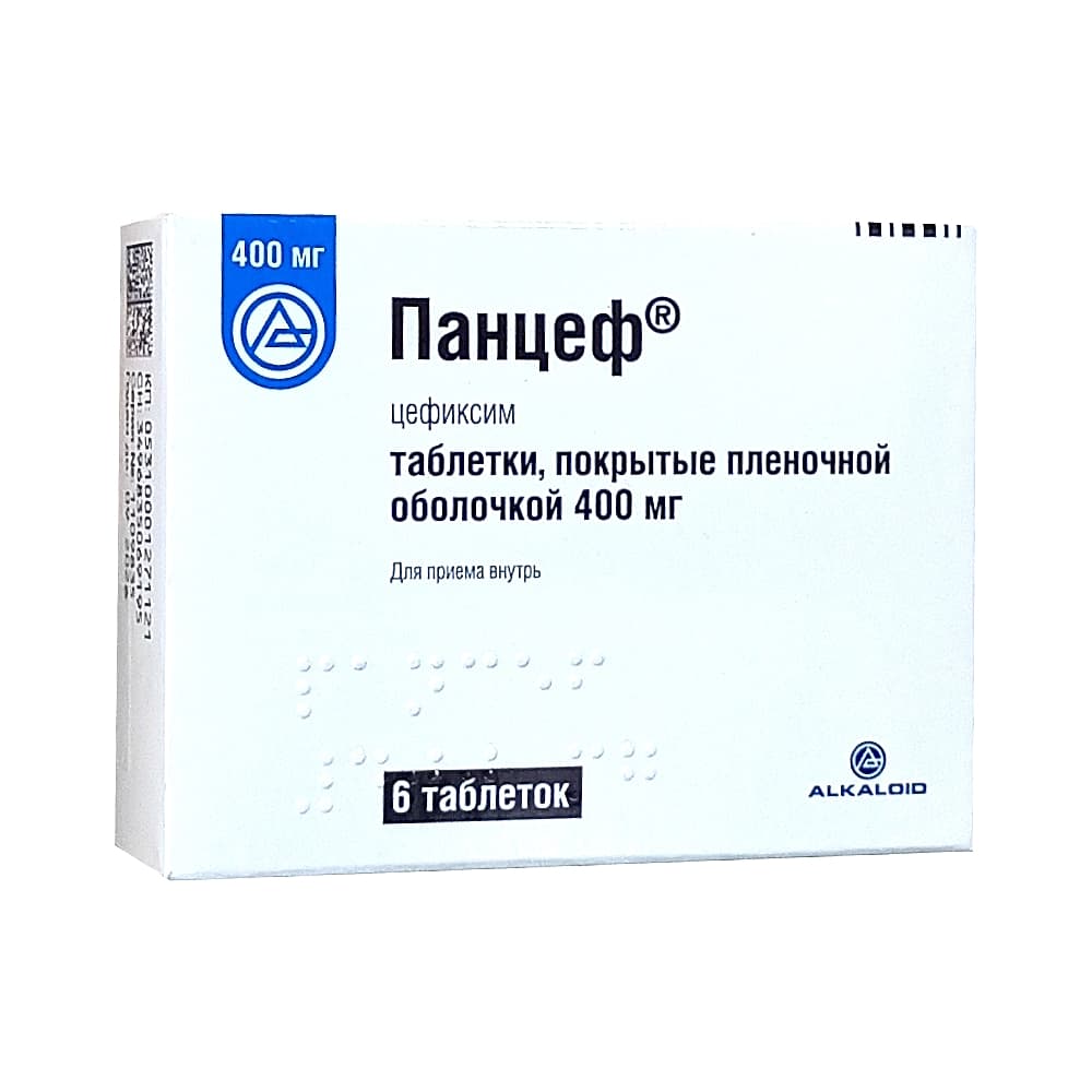 Панцеф таблетки 400 мг, 6 шт.