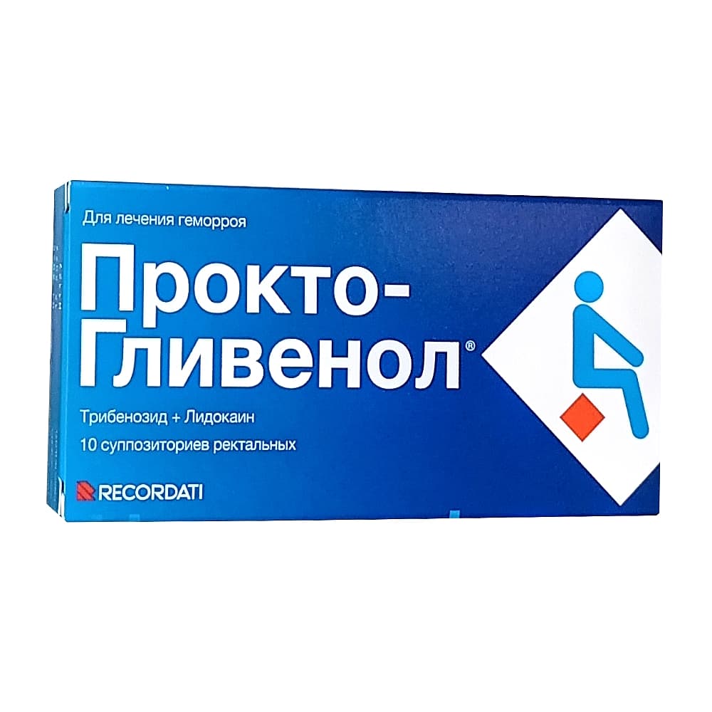 Прокто-гливенол суппозитории рект. 10 шт.