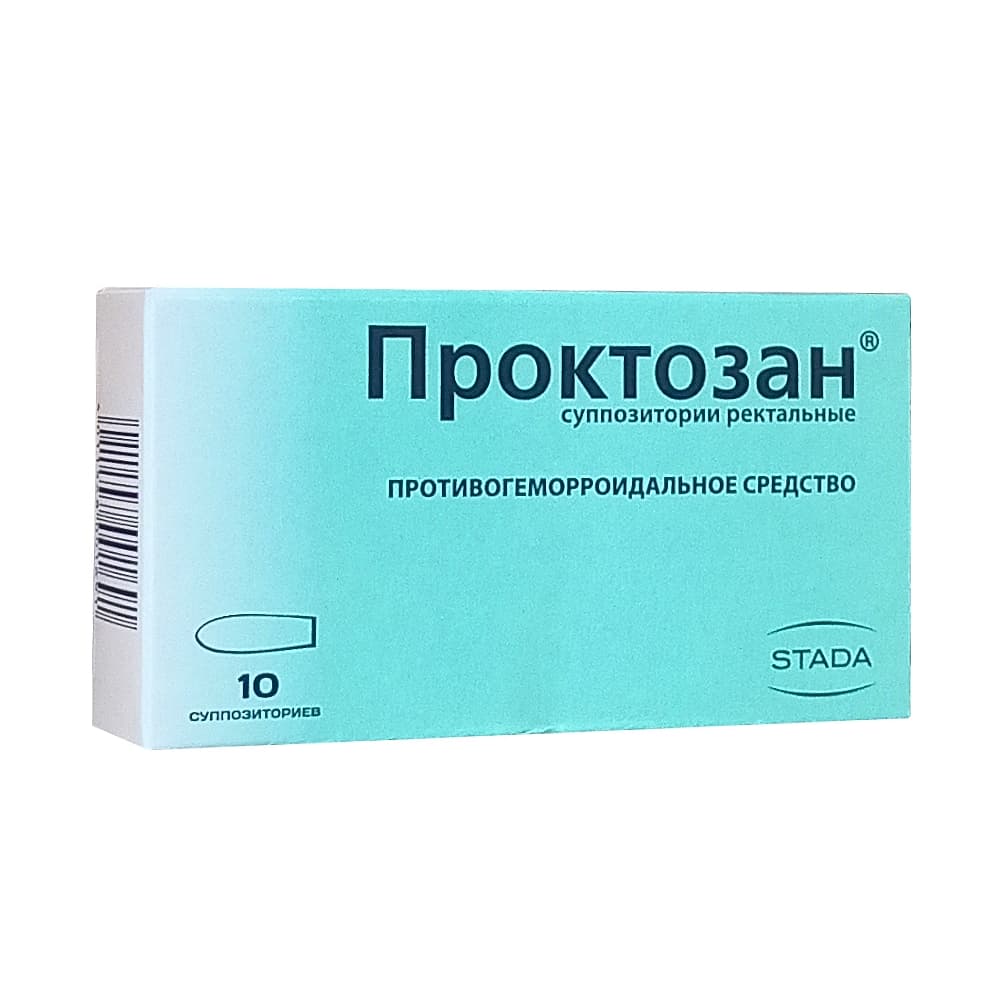Проктозан суппозитории рект., 10 шт