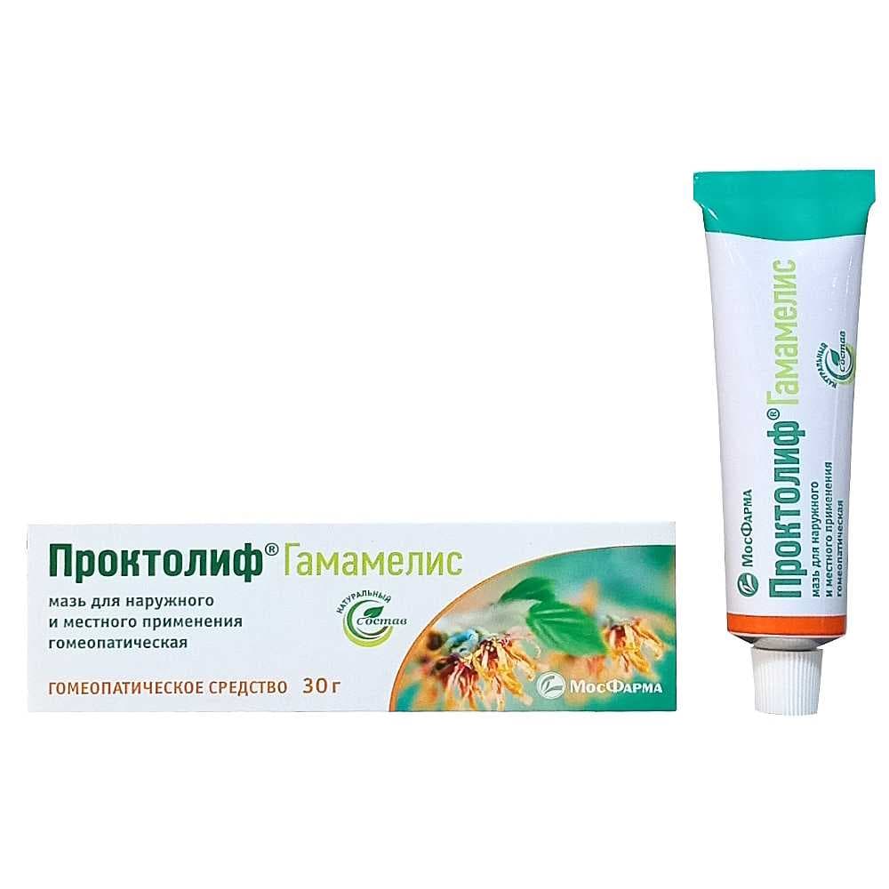 Проктолиф Гамамелис мазь гомеопатическая 30 г.