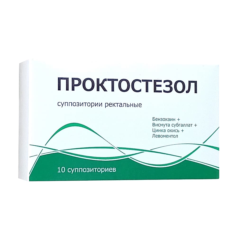 Проктостезол суппозитории ректальные 10 шт 