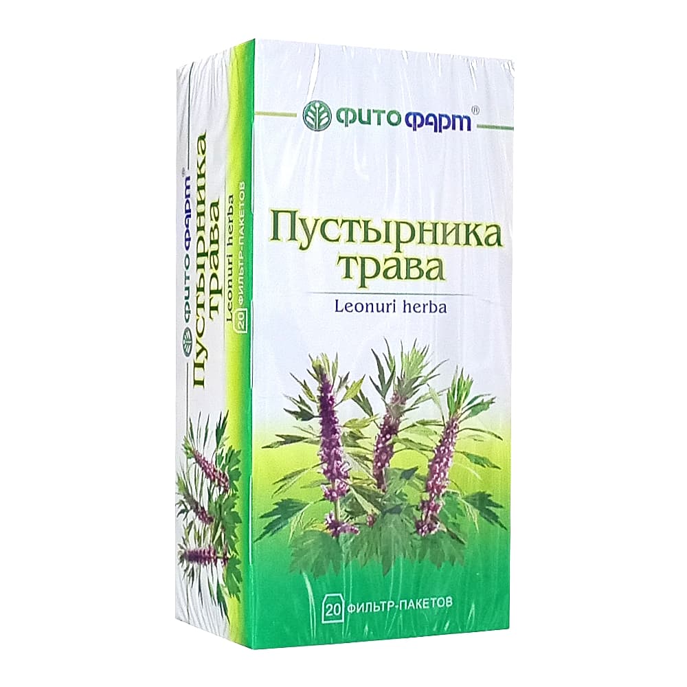 Пустырника трава ф/пак по 1,5 гр, 20 шт