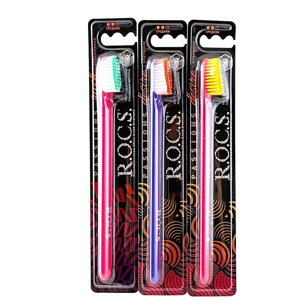 ROCS Passions зубная щётка средней жесткости