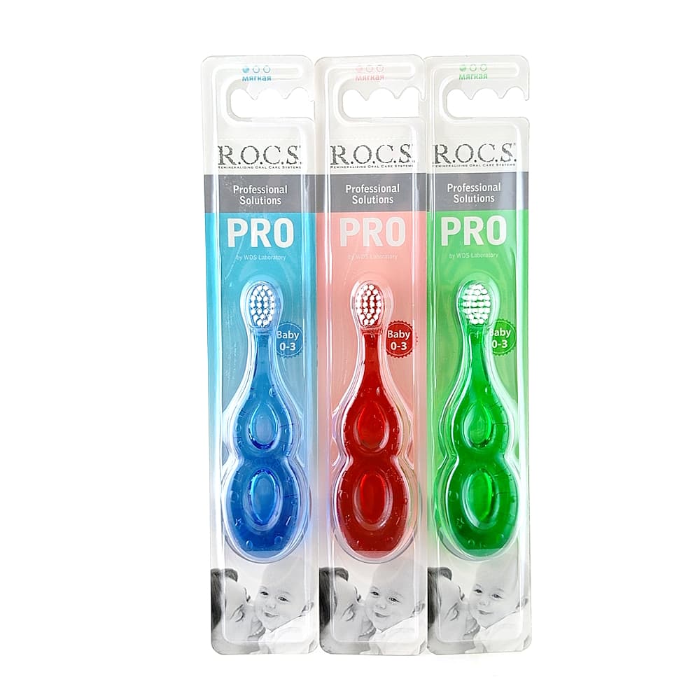 ROCS PRO Baby мягкая, зубная щетка с рождения до 3-х лет