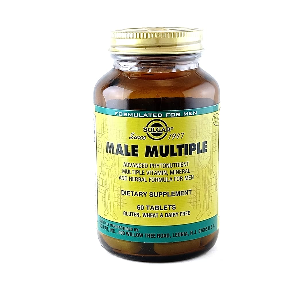 SOLGAR Male Multiple таблетки, мультивитаминный и минеральный комплекс для мужчин, №60