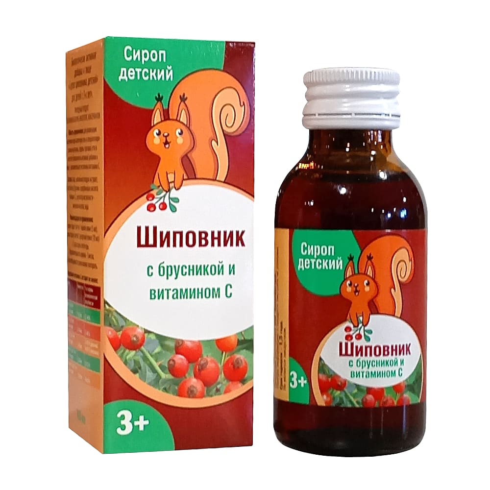 Сироп шиповника детский, 100 мл