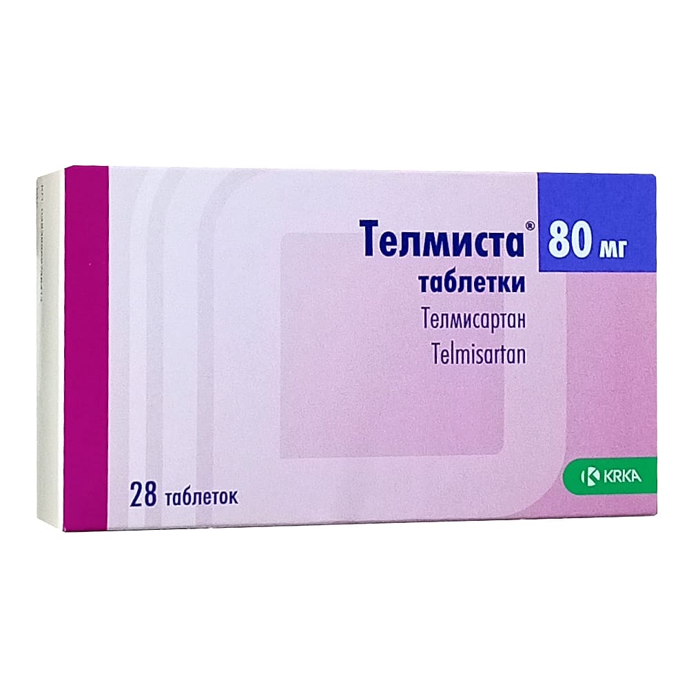 Телмиста таблетки 80 мг, 28 шт.