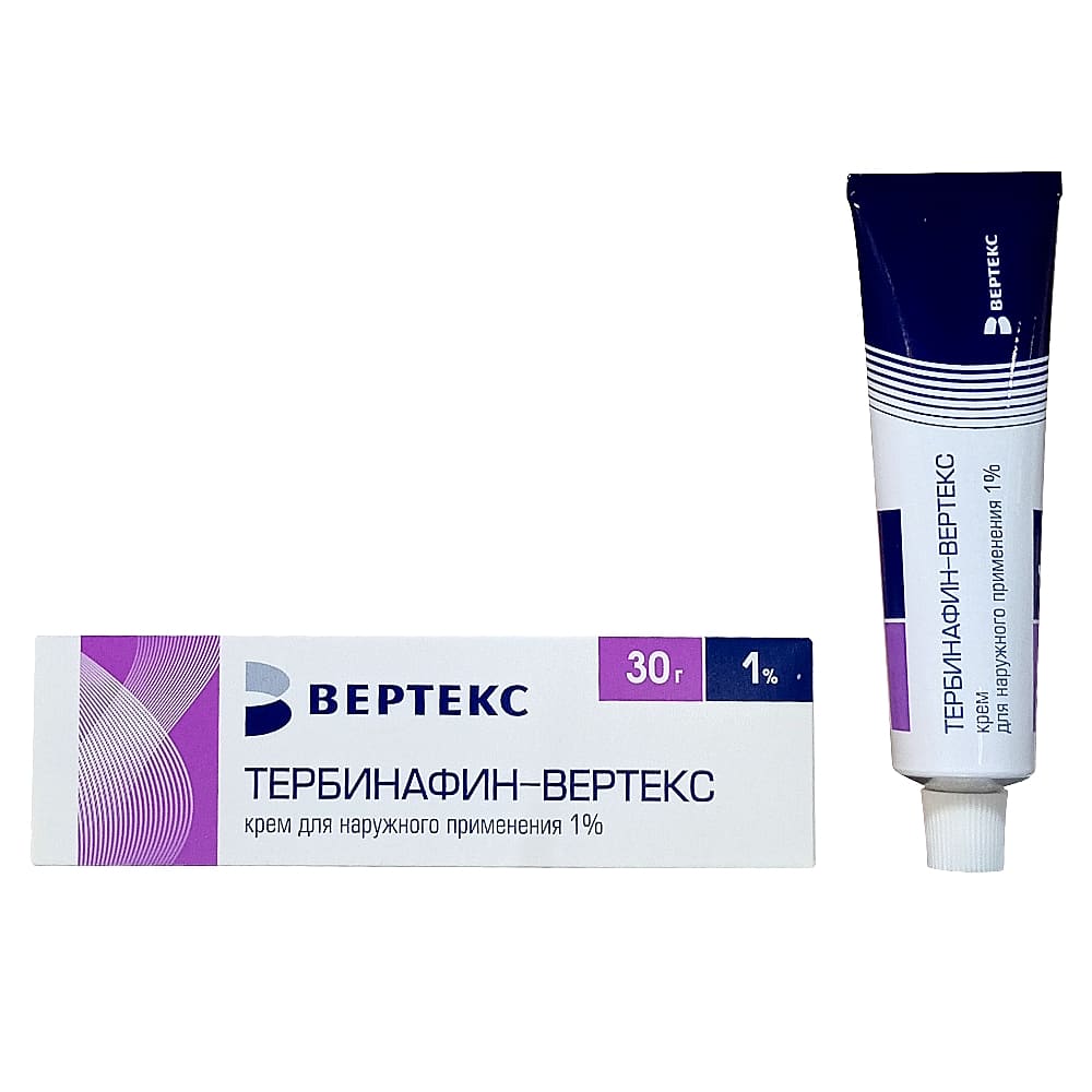 Тербинафин-Вертекс крем 1%, 30шт.