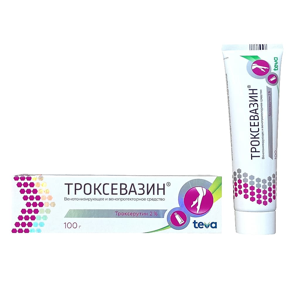 Троксевазин гель 2%, 100г.