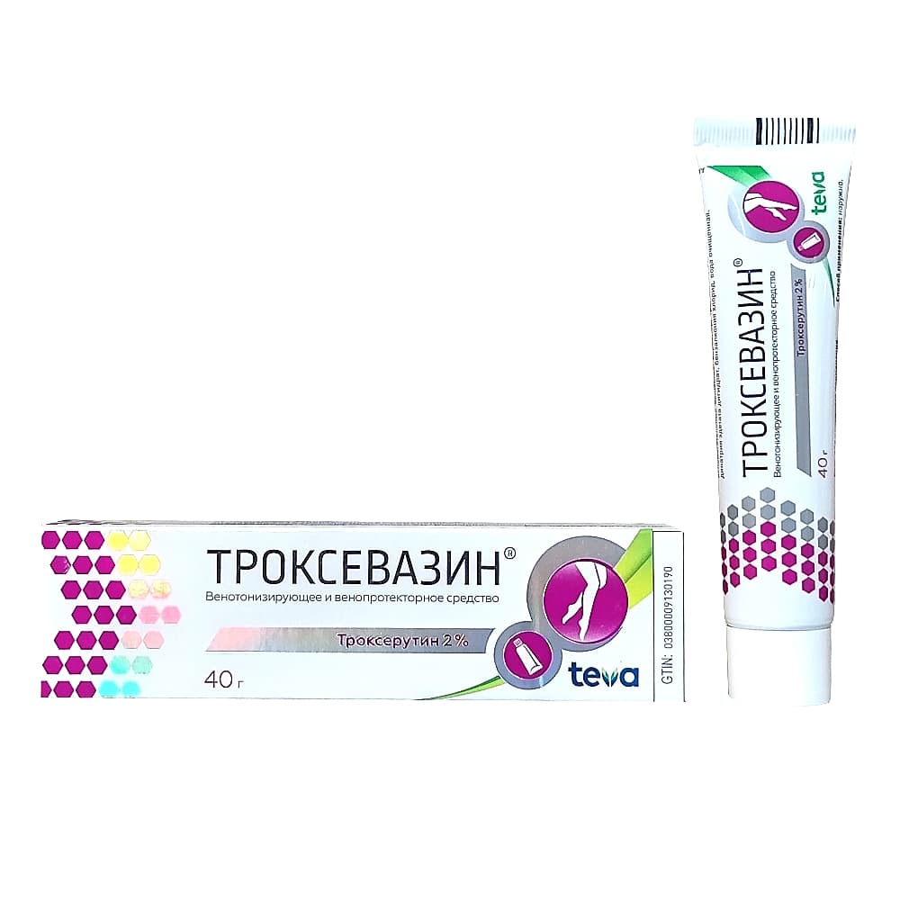 Троксевазин гель 2%, 40г.