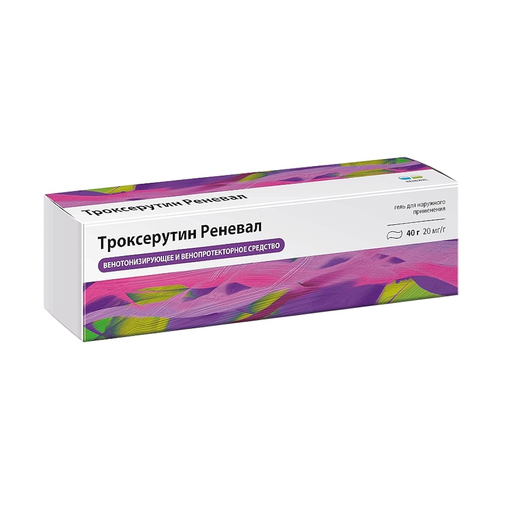 Троксерутин Реневал 2% гель, 40гр