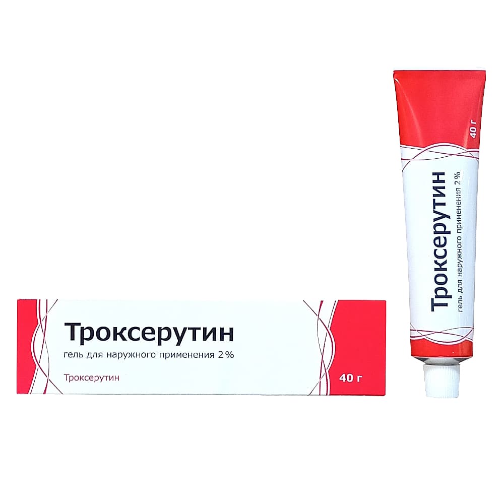 Троксерутин гель 2% 40гр 
