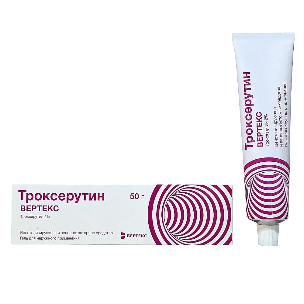 Троксерутин гель 2%, 50 гр