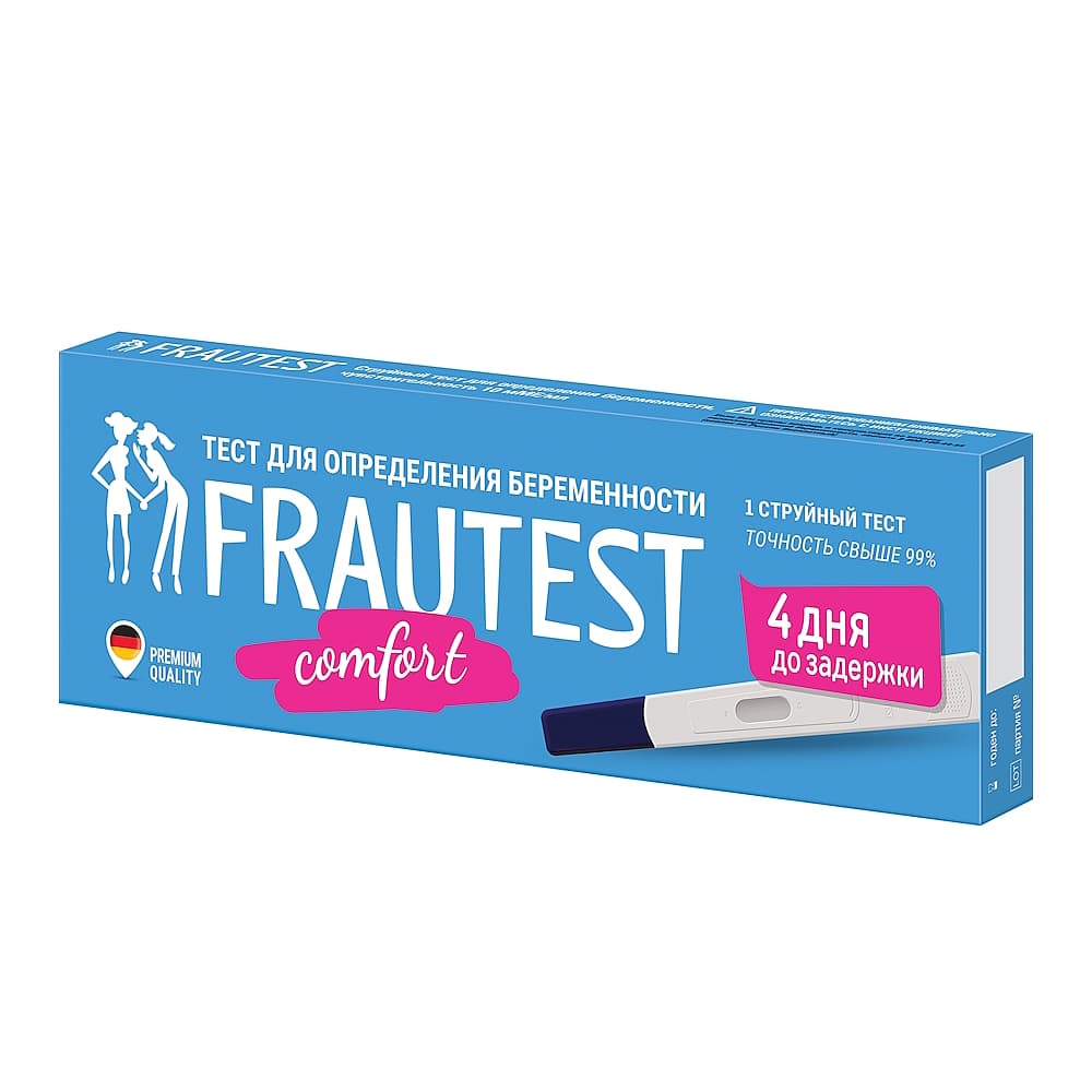 FRAUTEST Comfort струйный тест для определения беременности, №1