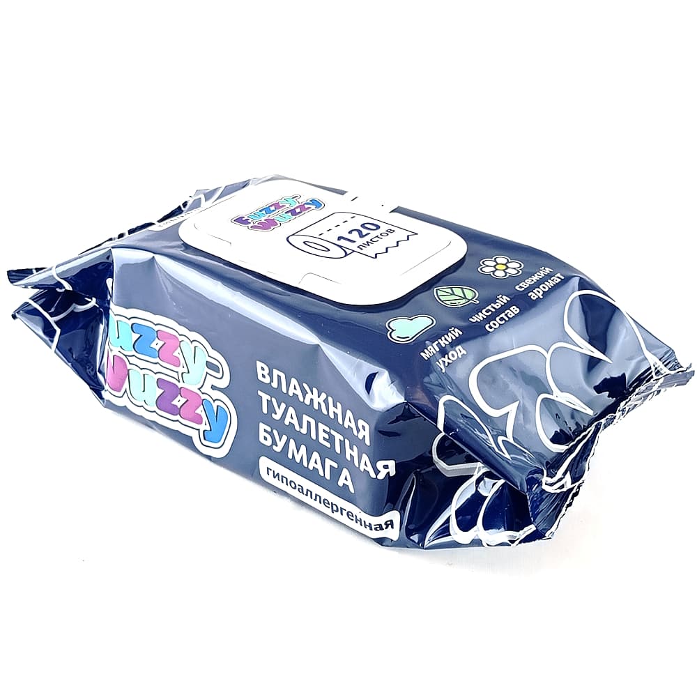 Freshland влажная туалетная бумага Fuzzy-Wuzzy 120 шт