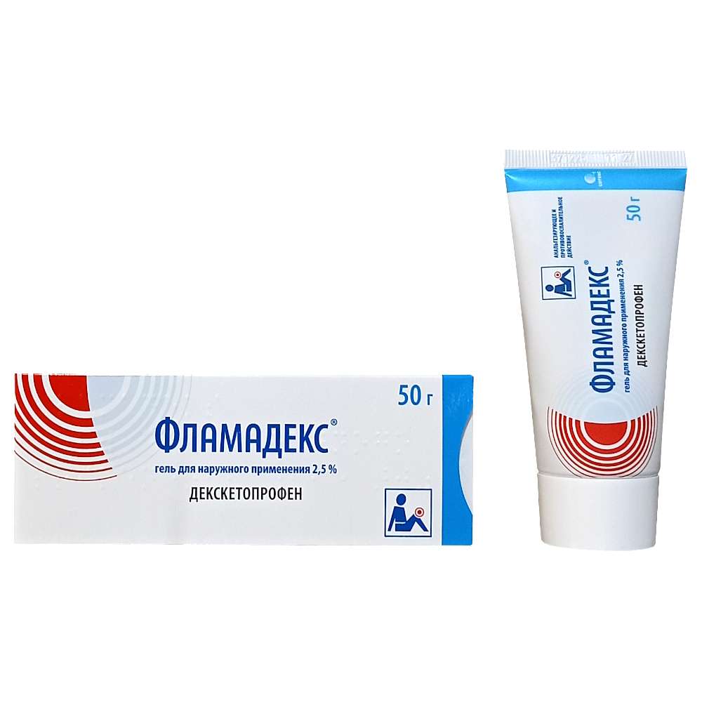 Фламадекс гель 2,5% 50гр 