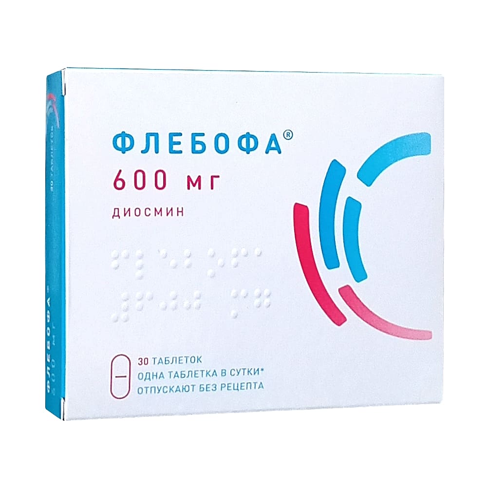 Флебофа таблетки 600 мг, 30 шт.
