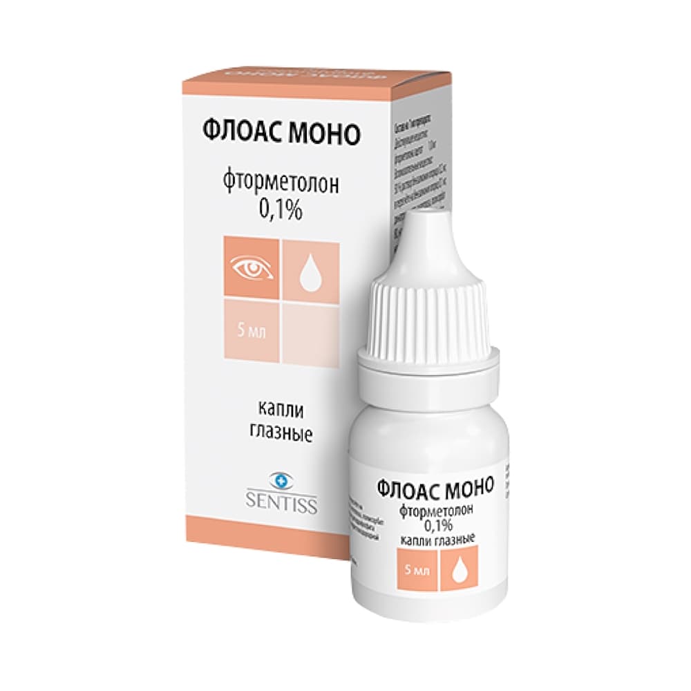 Флоас Моно 0,1% капли глазные, 5мл