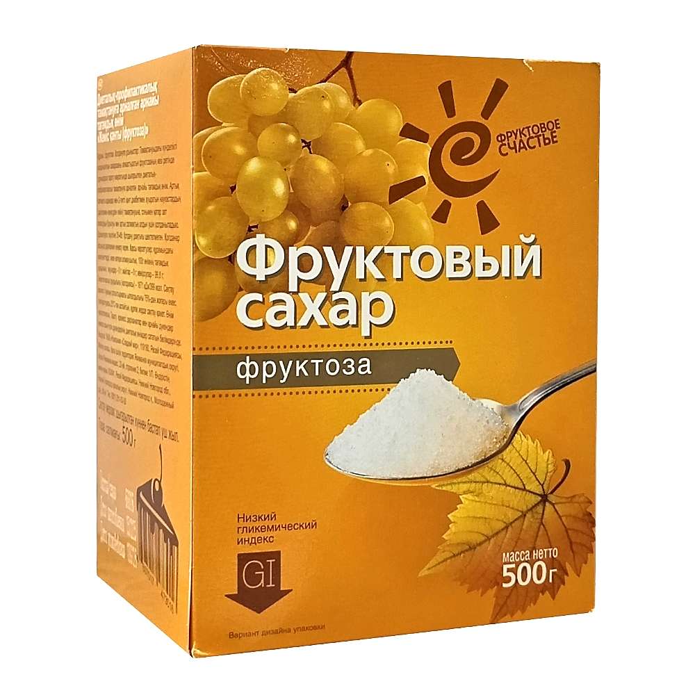 Фруктоза кристаллическая Фруктовый сахар, 500 гр.
