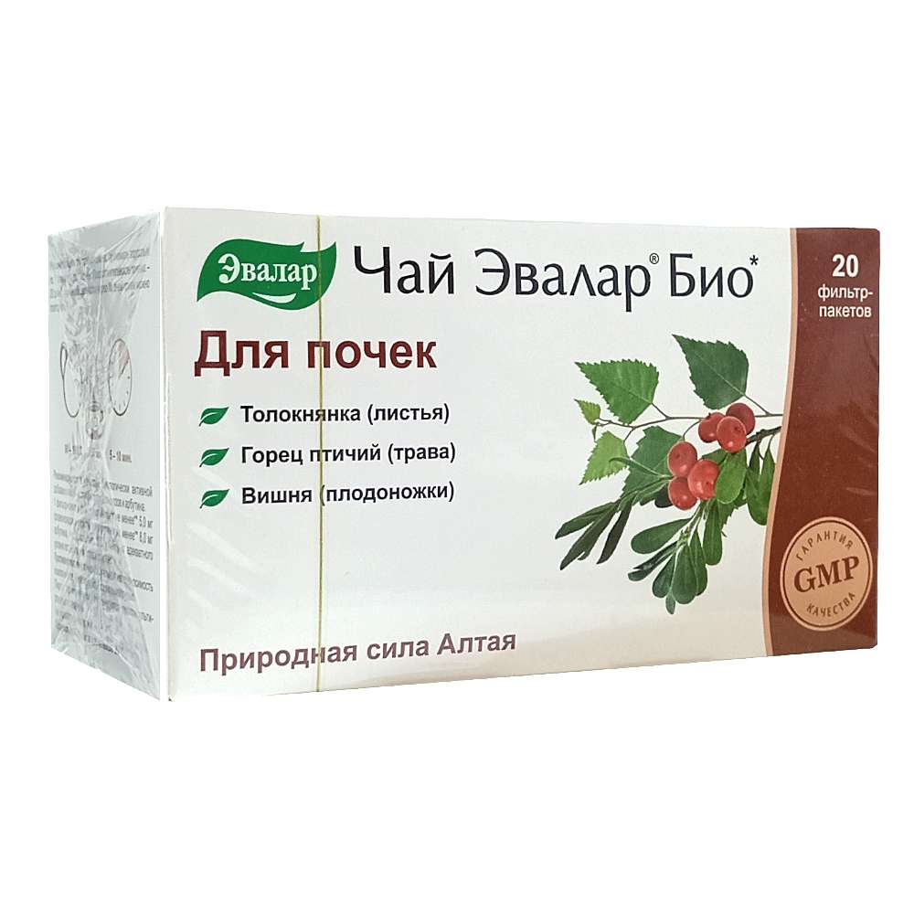 Чай эвалар био для почек 20 шт. фильтр-пакеты
