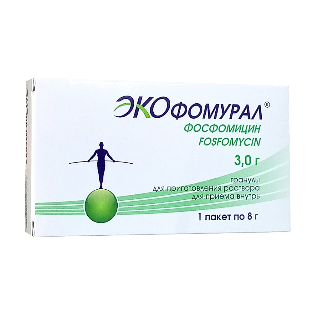 Экофомурал гранулы для приг. раствора для приема внутрь в пак. 3 г, 1 шт