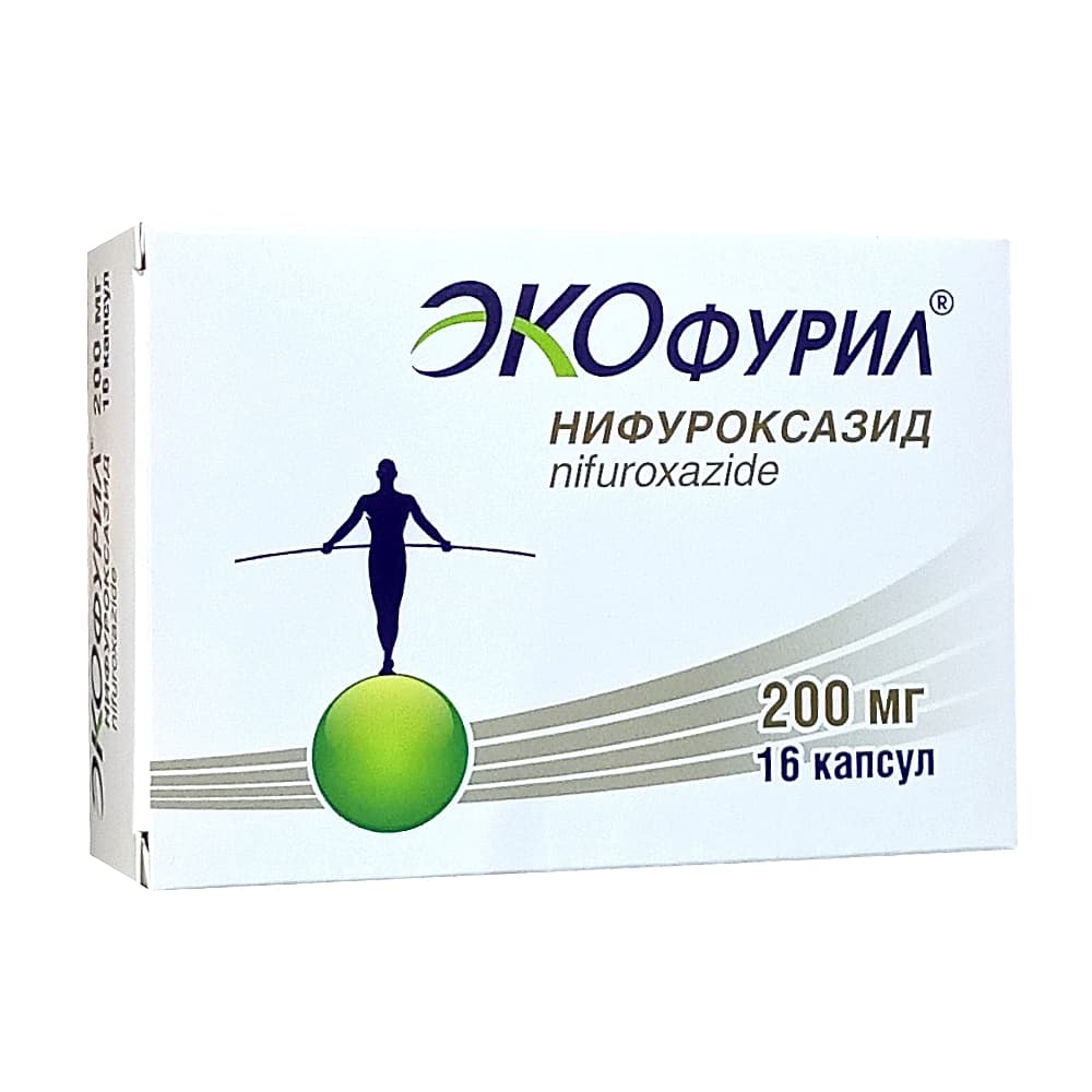 Экофурил капсулы 200 мг, 16 шт.