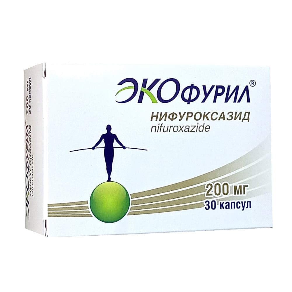 Экофурил капсулы 200 мг, 30 шт