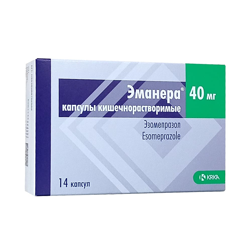 Эманера капсулы 40 мг, 14 шт