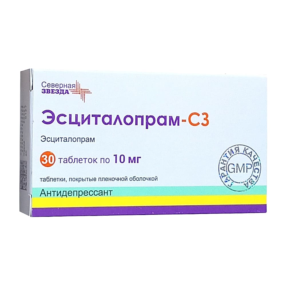 Эсциталопрам - СЗ таблетки 10 мг, 30 шт