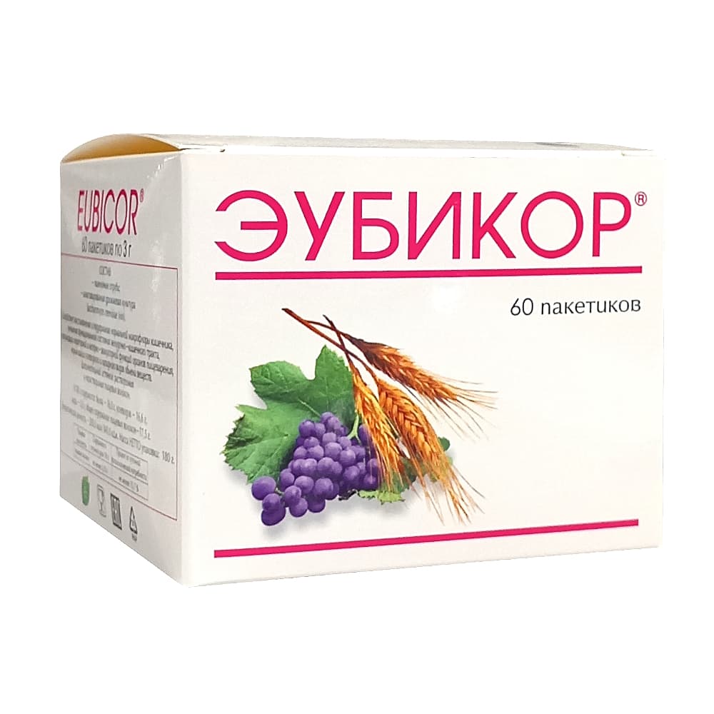 Эубикор порошок для приема внутрь 3 г. в пак. 60 шт